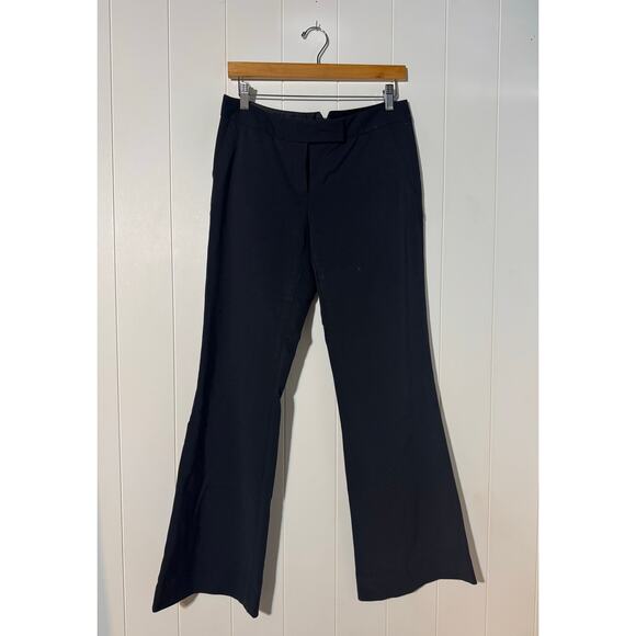 Elie Tahari Wide Leg Flare Trousers · Tailored · Black · Dress Pants Size Est.10 - Picture 1 of 7